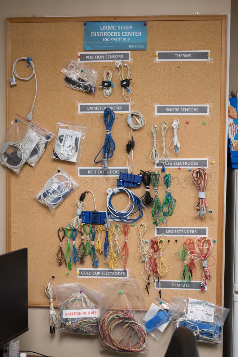 Bulletin board labeled 