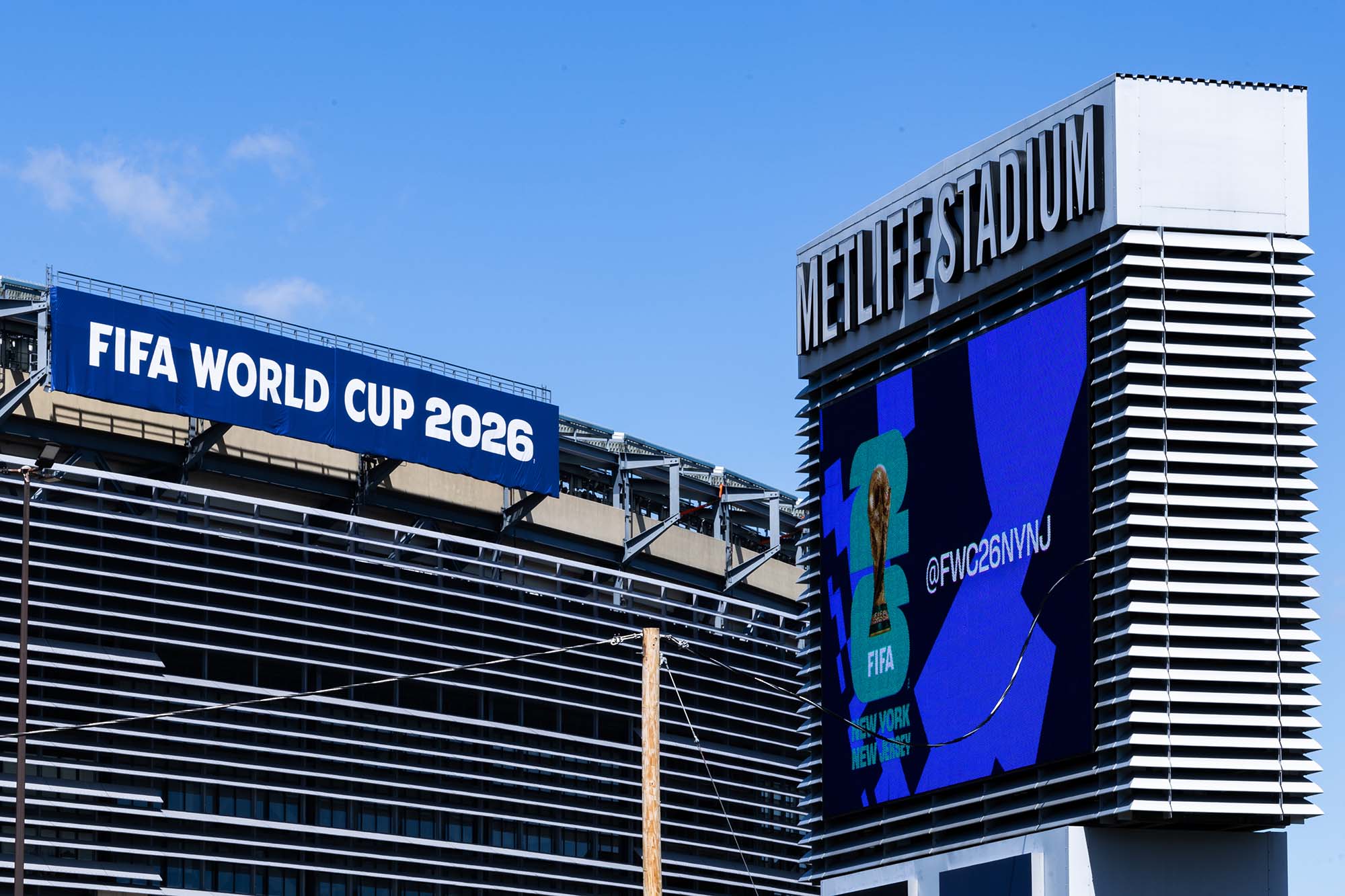 A general view of MetLife Stadium ahead of the 2026 World Cup at New York New Jersey Stadium.