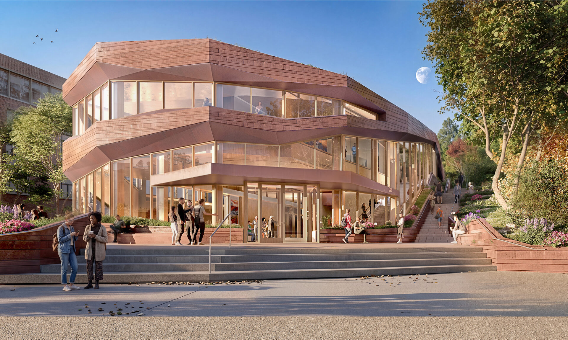 rendering showing the exterior of a building.
