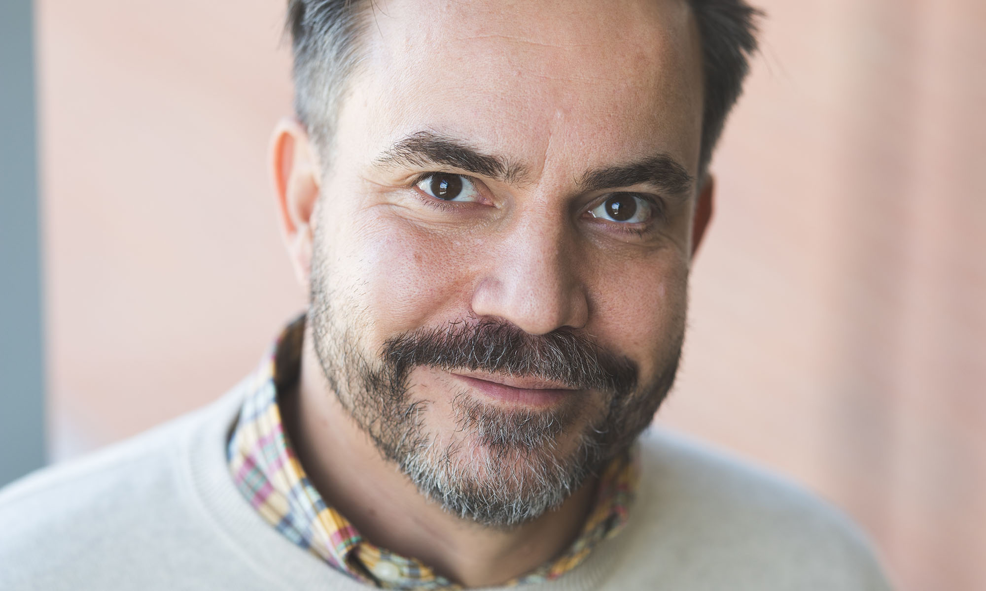Close-up horizontal crop of Christian Darabos portrait.