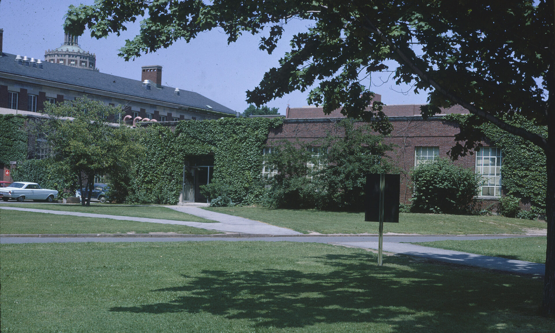 Exterior of Taylor Hall on the University of Rochester campus.