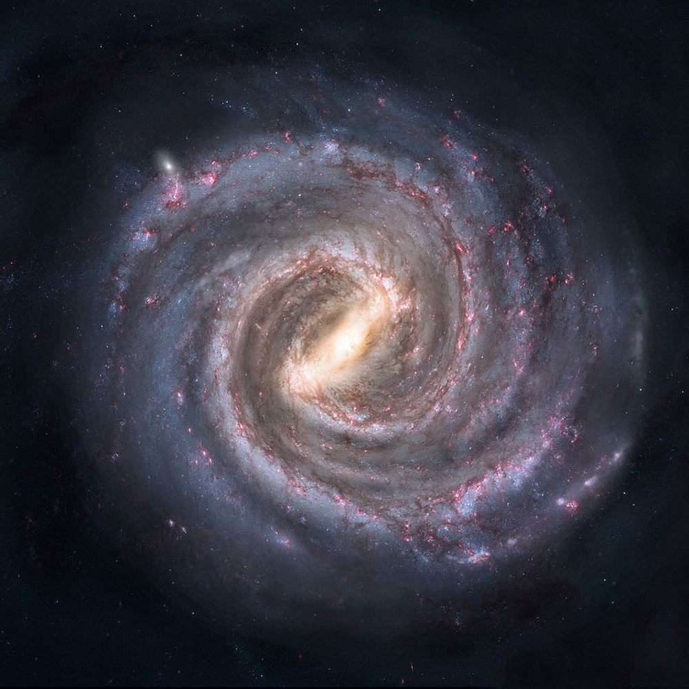 Artist's rendering of the Milky Way. 
