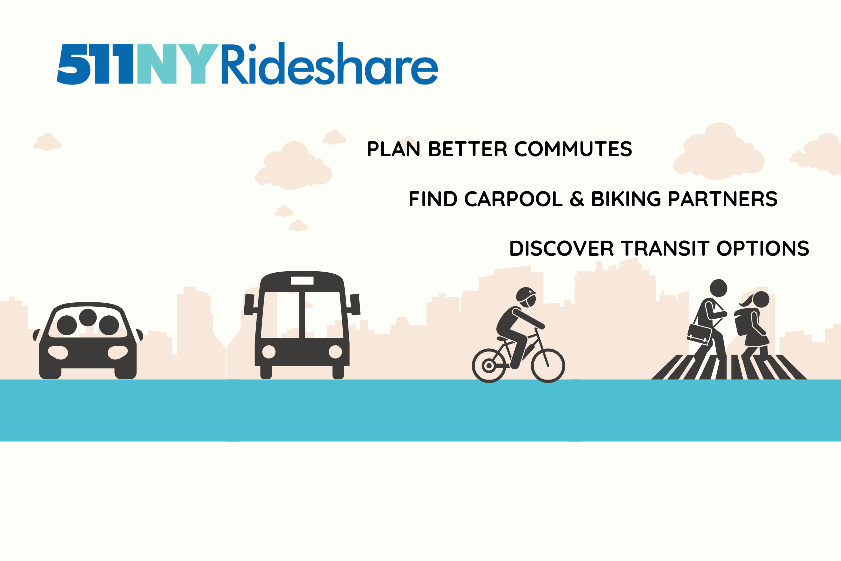 511NY Rideshare can help you find carpool and biking partners, and plan better commutes