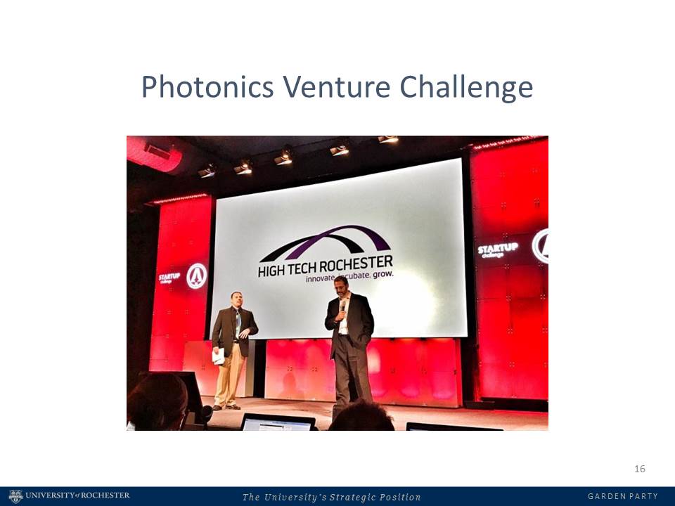 two people on stage in front of slide presentation