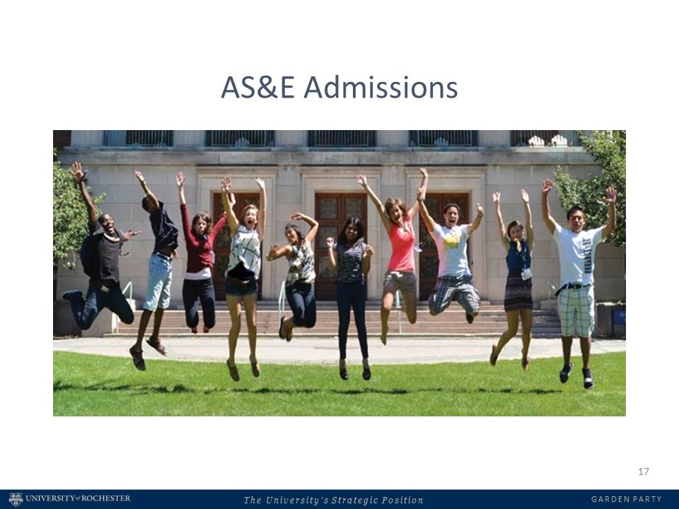 students jumping on the quad