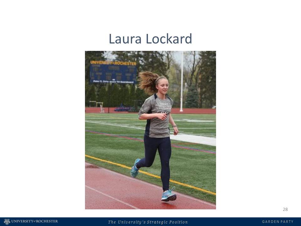 woman running on the track
