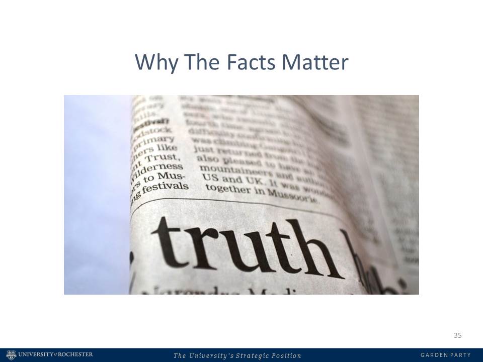 the word Truth in a newspaper headline