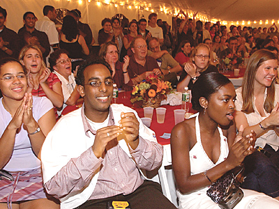 photo of audience at Rochester Revue