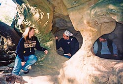 Quest students in Castle Rock State Park
