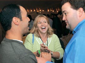 John Papachriston ’89, Karen Eberly Beckman ’89, and Wayne France ’89, ’94S (MBA)