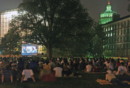 “Drive-in Movie” at College Orientation