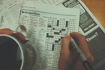 crossword puzzle