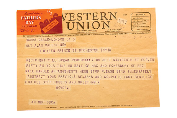 Churchill Telegram