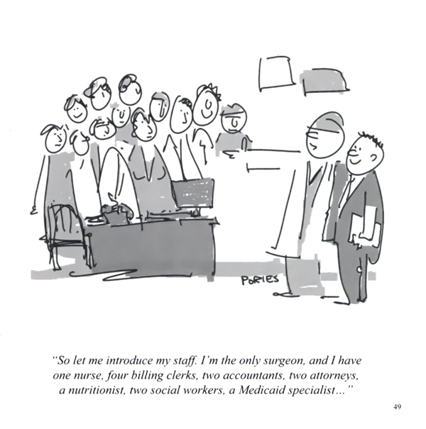 Walter Pories cartoon