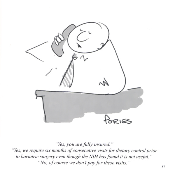 Walter Pories cartoon