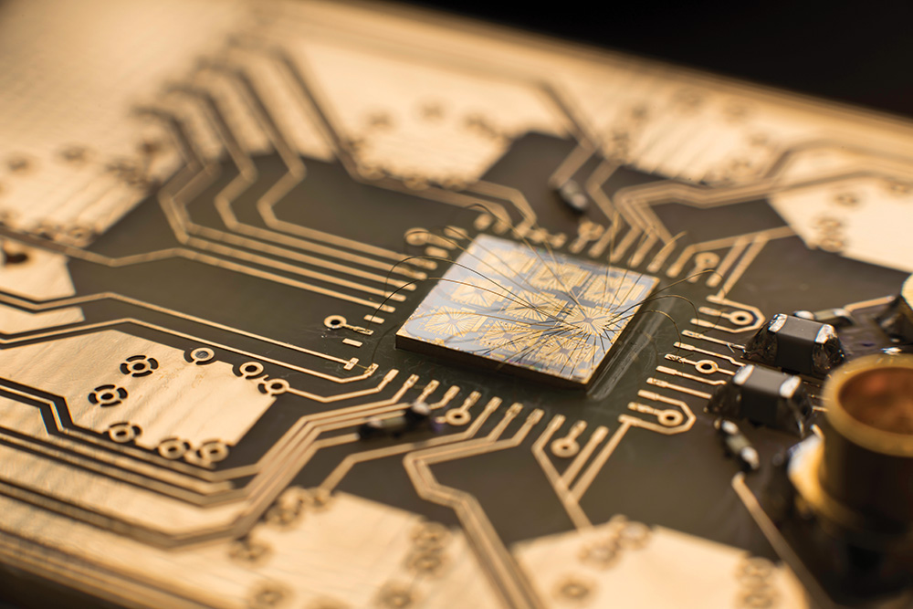 photo of computer chip