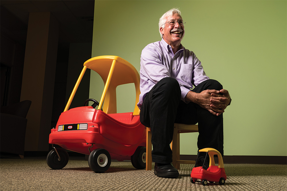 psychologist karl rosengren in his lab