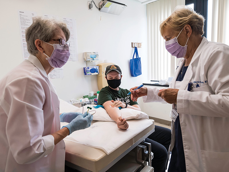 photo of a vaccine being given