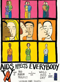 University of Rochester AIDS collection poster
