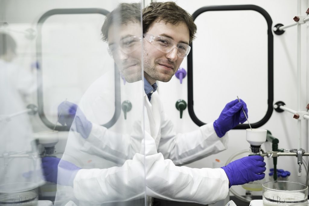 A researcher in University lab