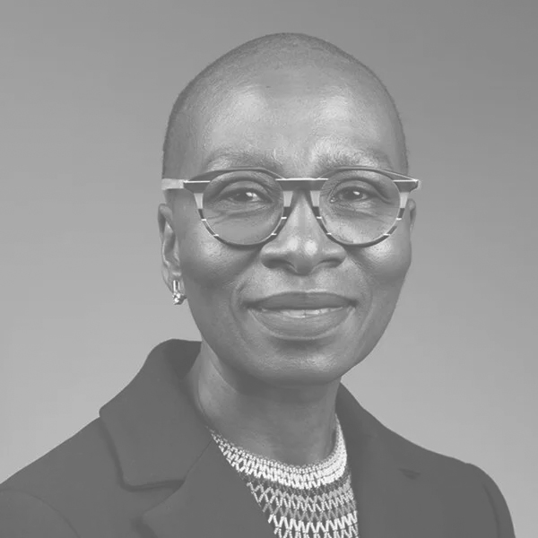 Reitu's headshot in black and white.