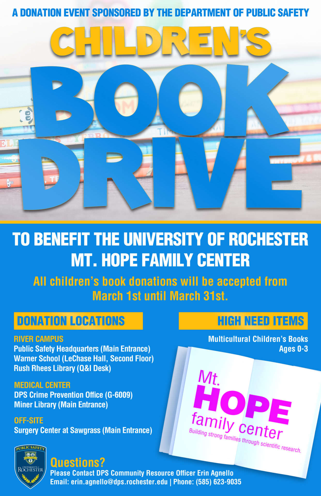 2021 book drive flyer - information is contained as text above -
