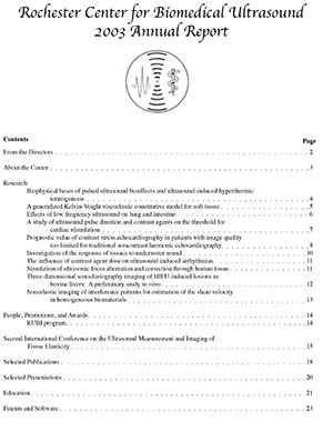2003 Annual Report Cover