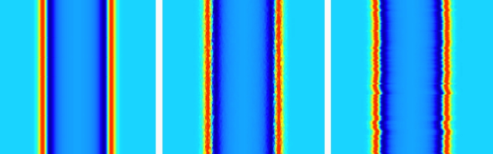 Colored stripes.