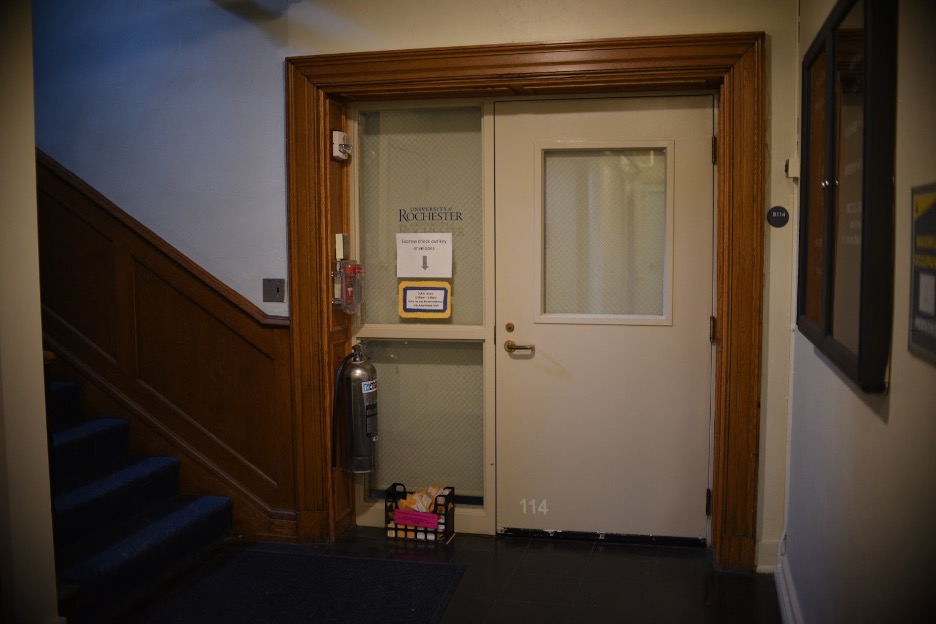 The door to the Bridge Area office.