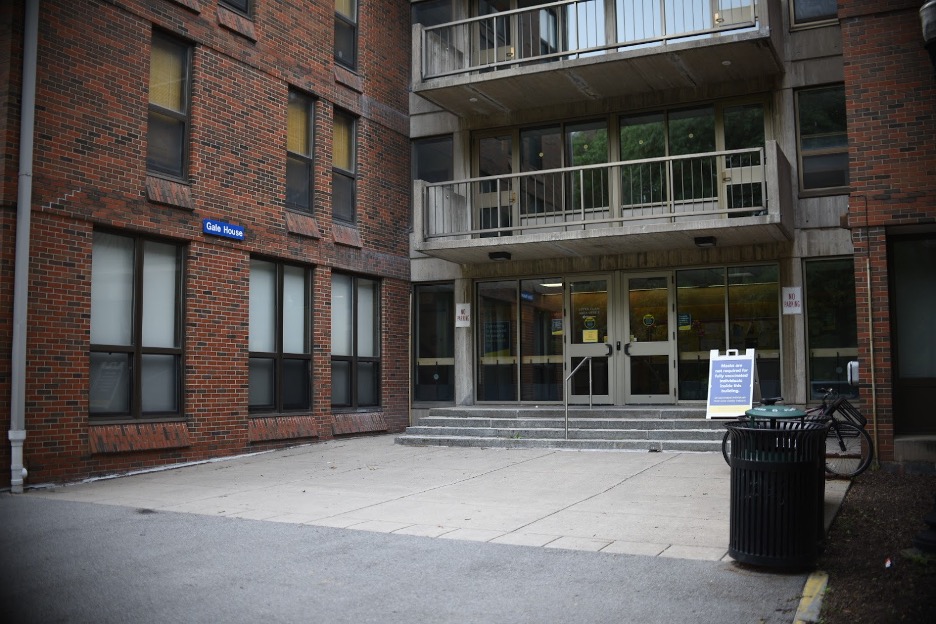 An exterior view of Gale House.