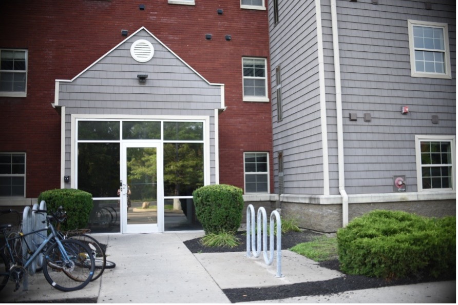 An exterior view of the front of Riverview building A.