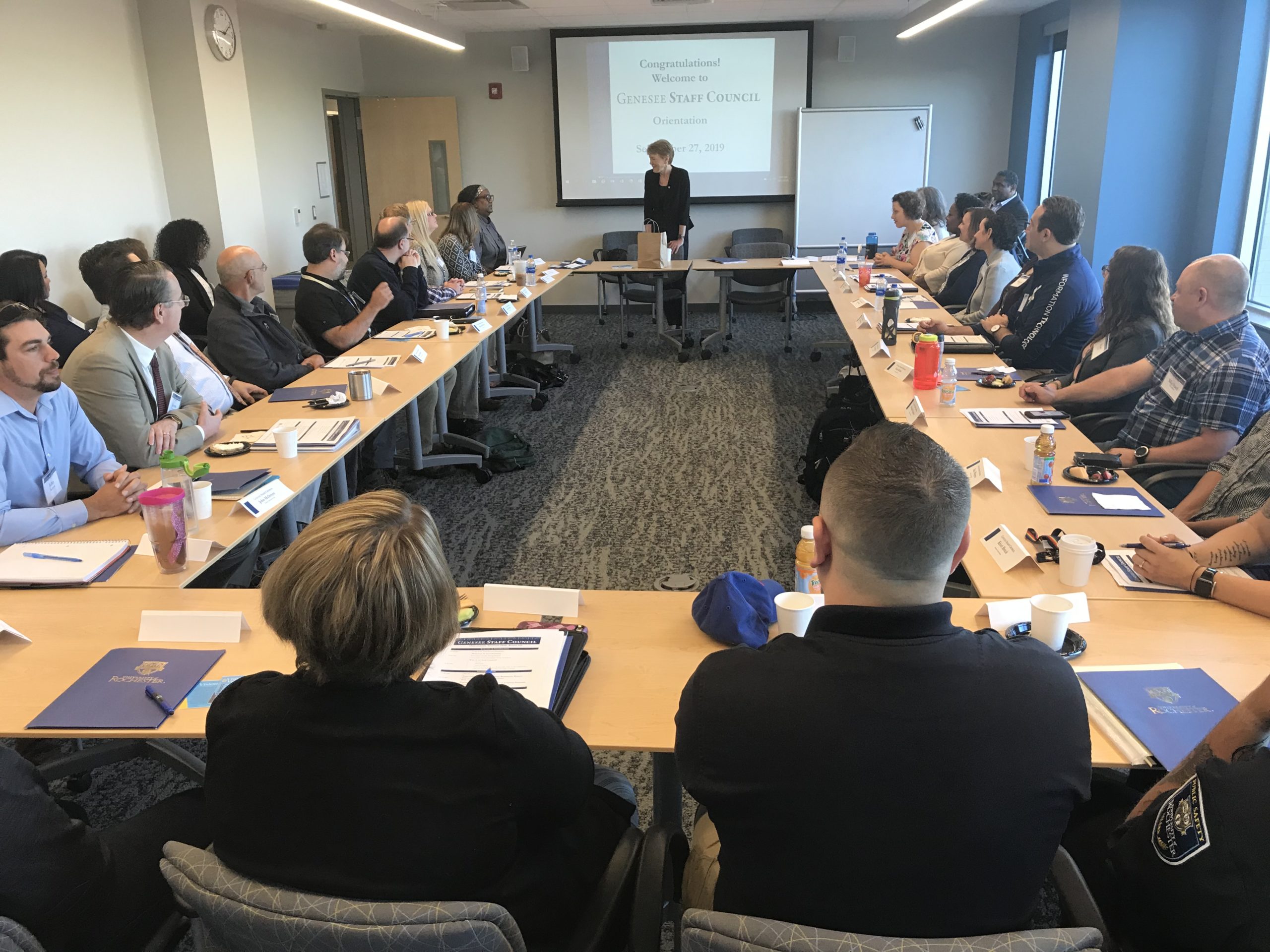 inaugural staff council meeting