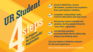 UR Student 4 steps to prepare for a successful registration