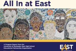 Screen Shot 2019-02-12 at 4.32.04 PM Cover of East EOP Three-Year Report featuring mural of multicultural faces