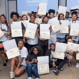 students with diplomas