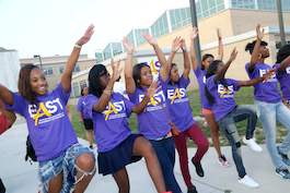 East High students celebrating