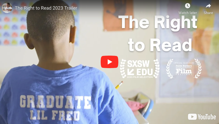 Youtube thumbnail for The Right to Read 2023 Trailer